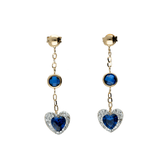 Earrings Woman in White Gold Zircone 321/102/4 - 321/102/4